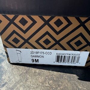 Charles By Charles David Black Gammon over the knee boots with Original Gold Box